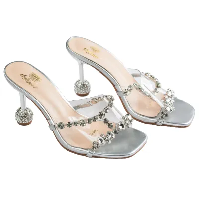 Cristella Heel-Silver